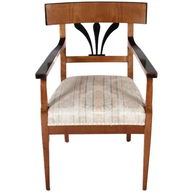 Antique Biedermeier Chairs and Armchairs, 1920s, Set of 8 For Sale - Image 4 of 18
