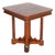 Antique Italian Walnut Side Table with Column Supports and Brass Details, 1850 For Sale