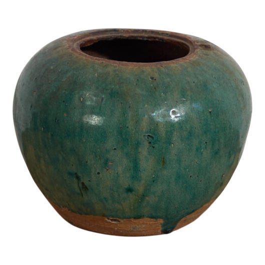 Small Antique Ceramic Vase For Sale