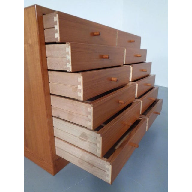 Danish Teak Chest of Drawers, 1960s For Sale - Image 12 of 14