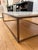 Paul McCobb Custom-Made White Marble Coffee Table With Brass Base For Sale - Image 4 of 6