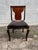 Brown 19th Century Antique Victorian Style Mahogany Marquetry Inlaid Needlepoint Side Chair For Sale - Image 8 of 12