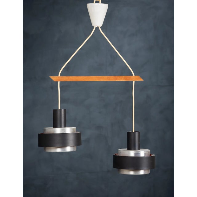 Fog & Mørup Danish Teak Pendant Lamp from Fog & Mørup, 1960s For Sale - Image 4 of 13