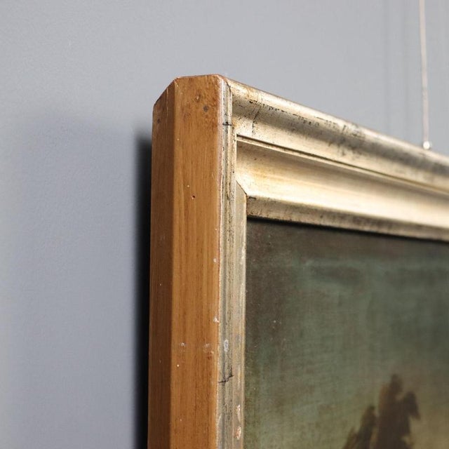 Landscape with Shepherds and Herds, Oil on Canvas For Sale - Image 9 of 12