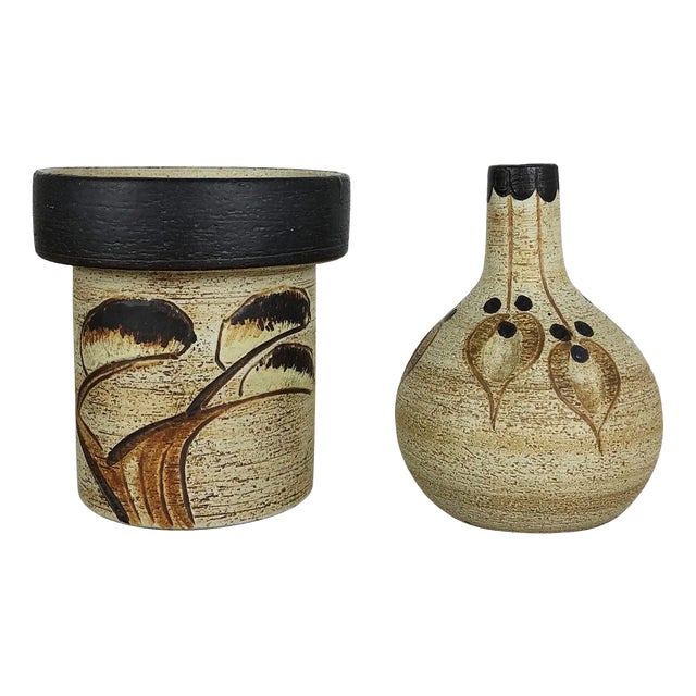 Modernist German Vase Sculptures by Peter Müller for Sgrafo Modern, 1970s, Set of 2 For Sale