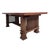 Custom Arts & Crafts Mission Style Oak Dining Table with Six High-Back Chairs Exceptional custom-crafted dining set in the...