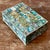 Wood Vintage Regency Abalone and Brass Box For Sale - Image 7 of 11
