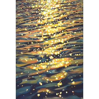 Waltz of Glare on the Water. Original Contemporary Painting For Sale