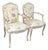 Louis XV-Style Floral Upholstery Armchairs, Pair For Sale