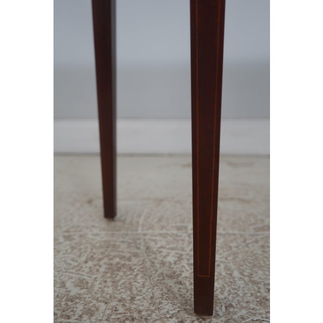 Brown Baker Historic Charleston Mahogany Demi Lune Console For Sale - Image 8 of 15