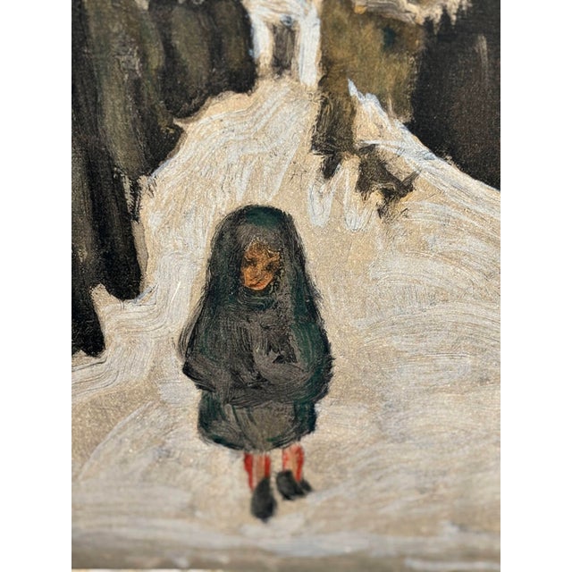 1960s After Pierre Bonnard, Snowy Landscape, Child with Hood, Mid-20th Century, Lithograph For Sale - Image 5 of 16