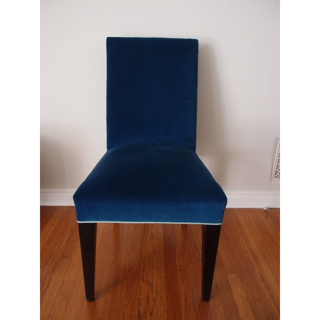 Mitchell Gold Royal Blue Velvet Desk Chair Chairish