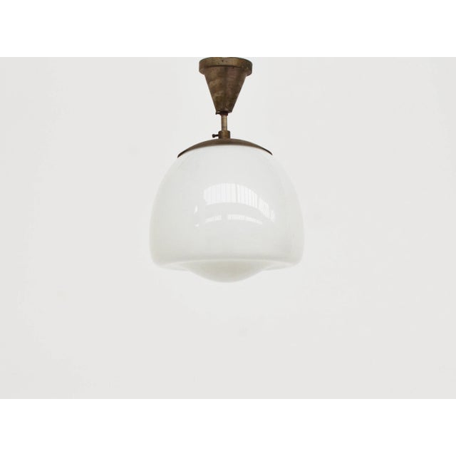 German Bauhaus Pendant Light, 1930, in Very Good conditions. Designed 1920 to 1949 Up to 250V (Europe/UK Standard).The...