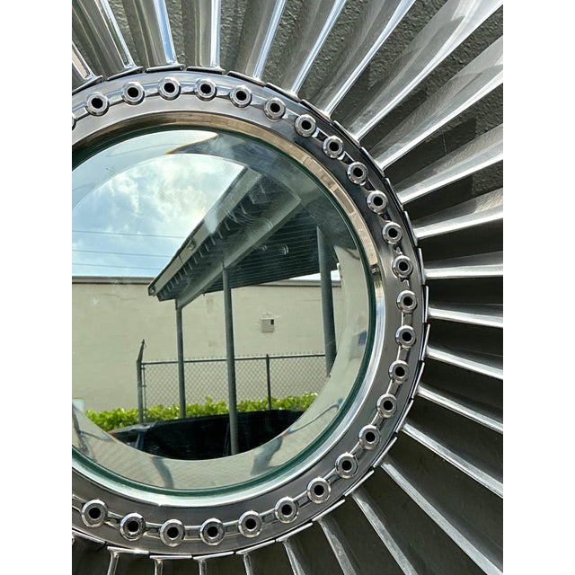 Vintage Industrial Rolls Royce “Spey” Mirror For Sale - Image 16 of 18