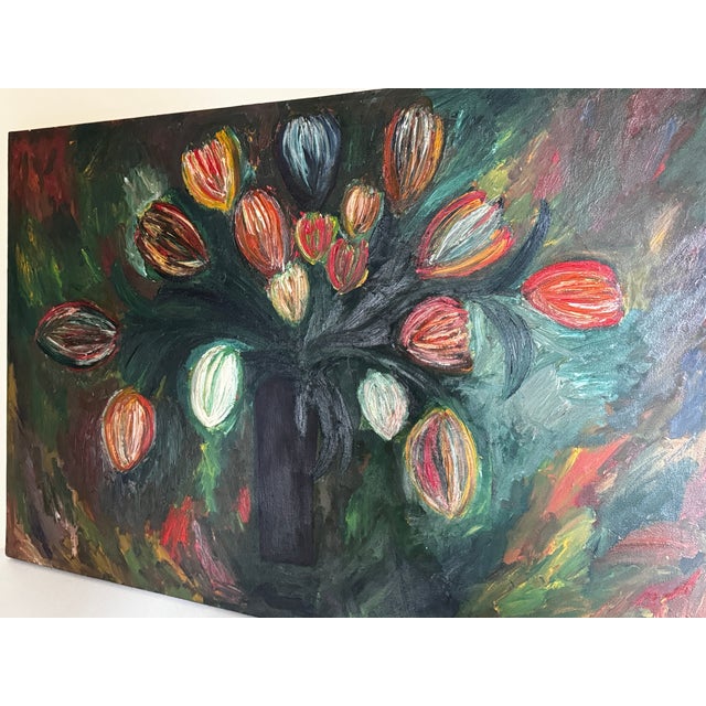 Flowers for My Mom Contemporary Original Oil Painting by Monique Nichols For Sale - Image 10 of 12