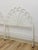 Metal Pair of White Wrought Iron Twin Headboards French Country Farmhouse Whimsical For Sale - Image 7 of 13