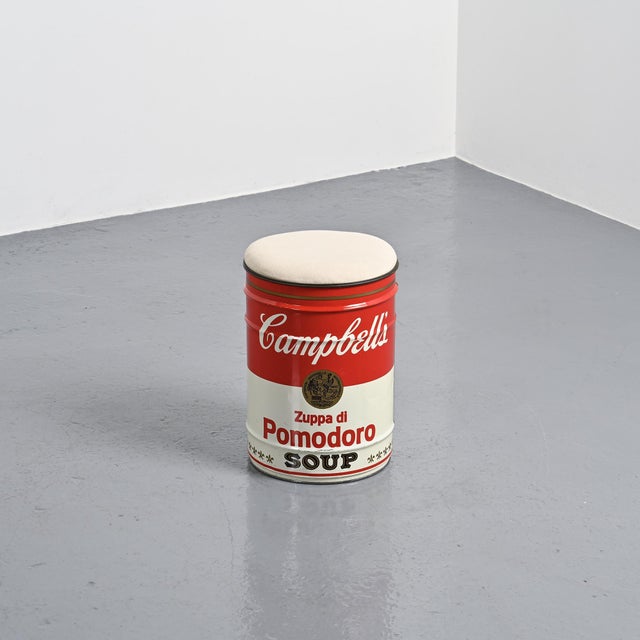 Campbells Soup Can Stool by Dino Gavina for Ultramobile Simon, 1971 For Sale - Image 9 of 18