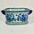 1950s Vintage Boho Chic Chinoiserie Hollywood Regency Celadon and Blue Foot Bath Catchall For Sale - Image 11 of 14