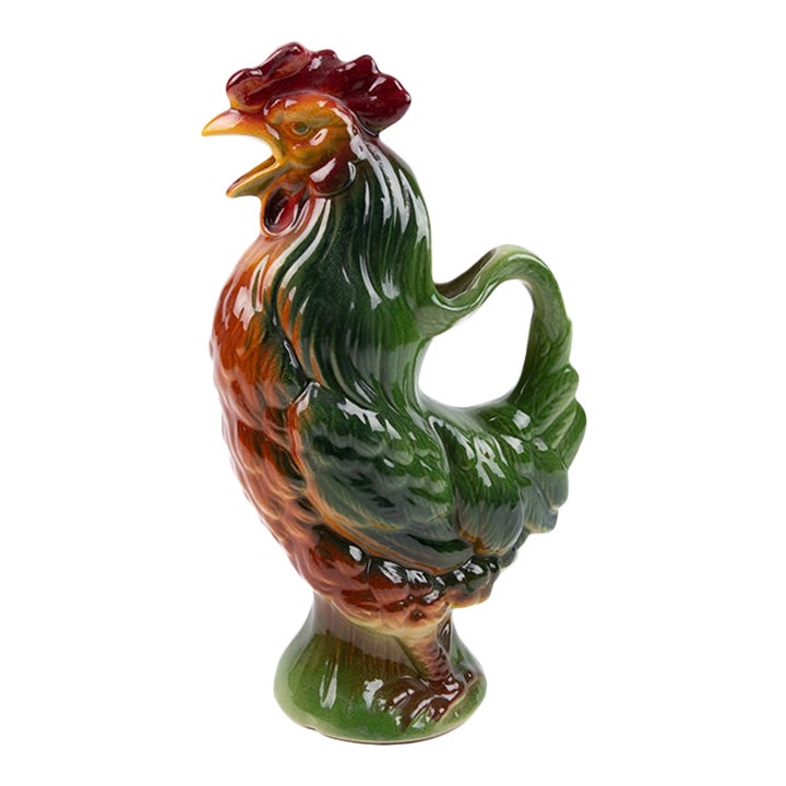 French Majolica Cat Pitcher Made by St Clement, Early 20th Century ...