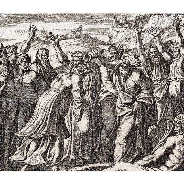 n exceptional 17th-century engraving dating to 1649, depicting the biblical scene Solomon Anointed, after the celebrated...