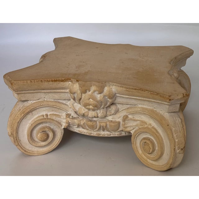 Beige Restoration Hardware Style Display Pedestal For Sale - Image 8 of 14