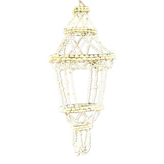 Vintage Sea Shell Hanging Plant Holder For Sale