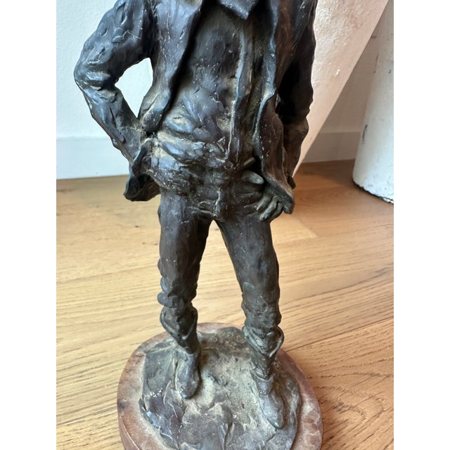Grant Speed 1975 Bought 'Em for Two, Sold 'Em for One Bronze Statue For Sale - Image 10 of 15