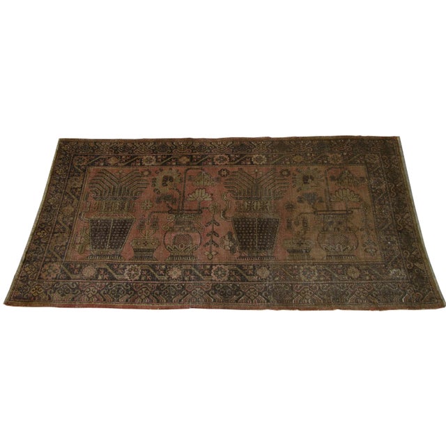 19th Century Late 19th Century Vintage Samarkand Rug For Sale - Image 5 of 9