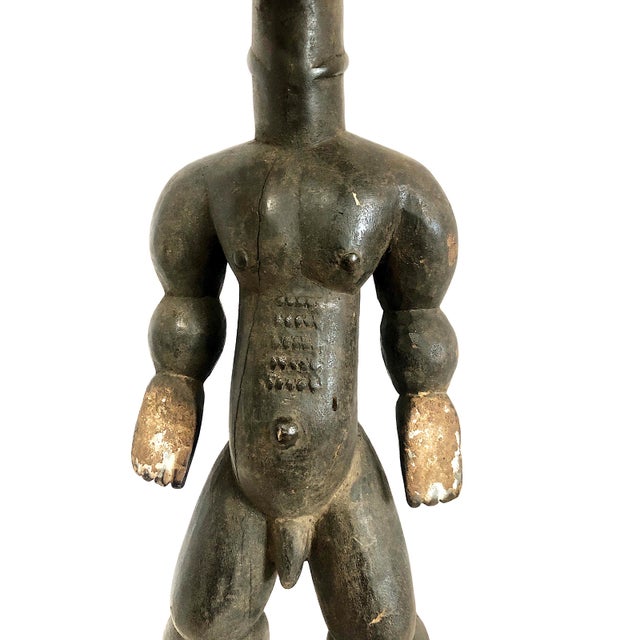 Central African Carved Wood Ritual Male Figure For Sale In San Francisco - Image 6 of 16