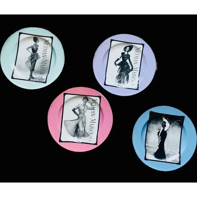 Beautiful collection of 4 plates made for Neiman - Marcus 95 anniversary.