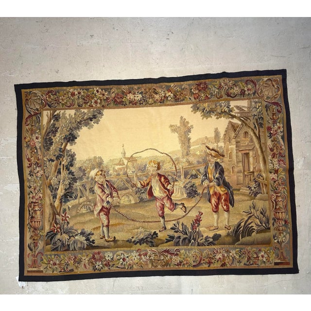 19th Century French Aubusson Tapestry For Sale - Image 4 of 11