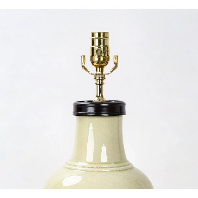 Late 20th Century Porcelain Vase Lamp For Sale In New York - Image 6 of 9