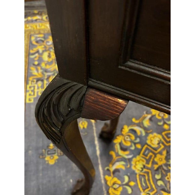 Wood Edwardian Country House Mahogany Jardiniere For Sale - Image 7 of 15