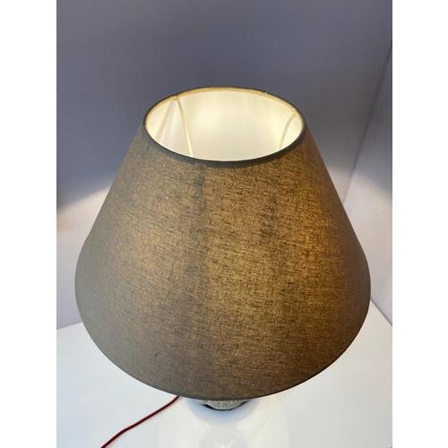 White and Brown Ceramic Table Lamp from Hustadt Leuchten For Sale - Image 9 of 11
