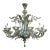 Impressively Large Murano Blown Clear Glass Chandelier With Floral and Foliate Tendrils For Sale
