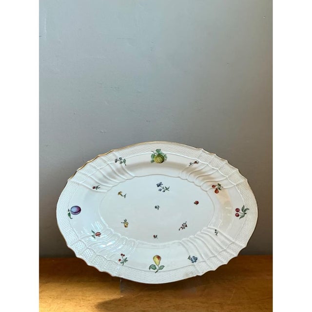 White Vintage Richard Ginori Fruit Motif Ceramic Platter For Sale - Image 8 of 11