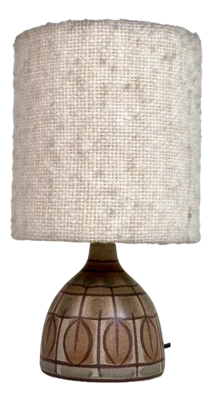 Hand-Crafted Ceramic Art Vase Table Lamp by Cläre Zange & Karl-Heinz Löffler for Krösselbach Ceramic Workshop, Germany, 1960s