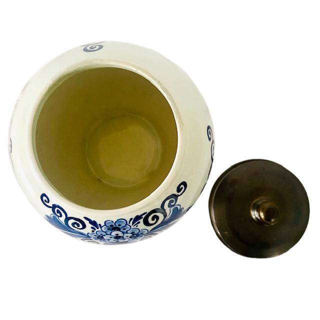 Blue Toeback Pot from Velsen Keramiekfabriek for Delft, 1950s For Sale - Image 6 of 15