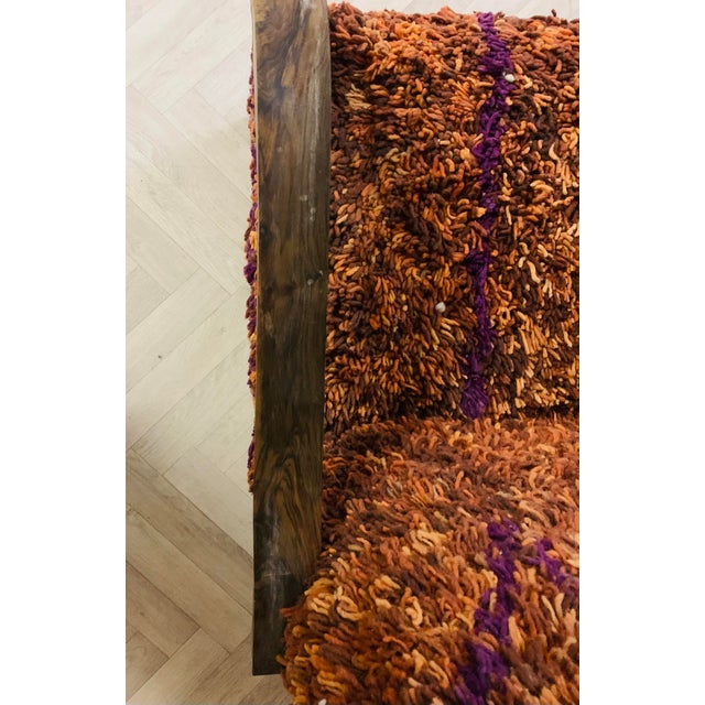 Not Yet Made - Made To Order Handmade Moroccan Brown Wool Chair For Sale - Image 5 of 9