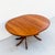 Restored Mid Century Modern Round Walnut Pedestal Base Dining Table For Sale - Image 13 of 14