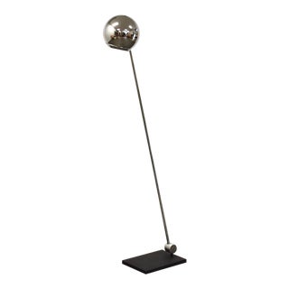 Chrome Eye Adjustable Floor Lamp For Sale