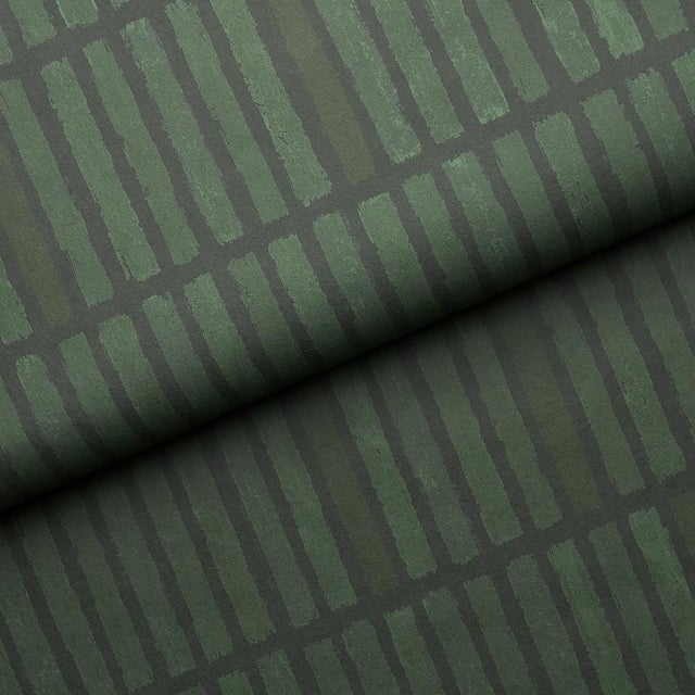 Schumacher Sample - Schumacher x Backdrop Wabi-Sabi Wallpaper in Moss For Sale - Image 4 of 6