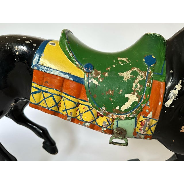 Metal Antique Carousel Horse, Circa 1900s For Sale - Image 7 of 10