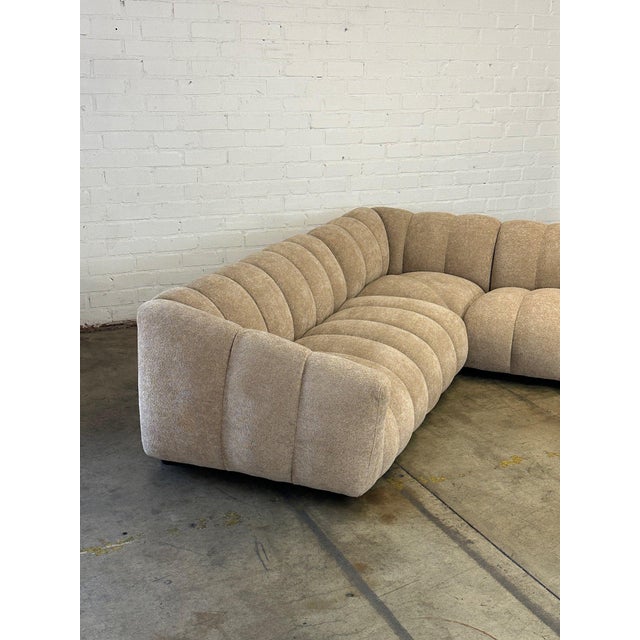 (both sides) W100 D40 H26 SW80 SD25 SH16 AH23 Handcrafted sectional sofa made from scratch in house. Each unit is modular...