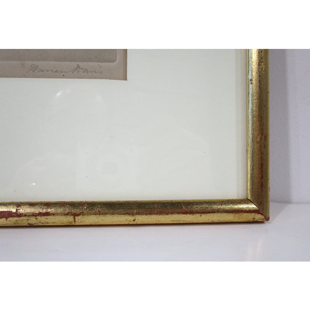 Printmaking Materials Warren Davis Arts and Crafts Nude Etching Signed For Sale - Image 7 of 12