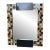 Marquis Collection Beverly Hills Wall Mirror Stone Pen Coconut Shell Wood For Sale