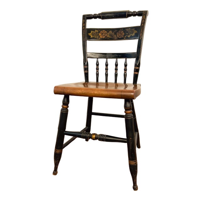 Mid-20th Century Hitchcock Stenciled Chair For Sale