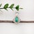 Contemporary 2ct Colombian Emerald Pendant w Natural Diamond Accents in Solid 14K White Gold For Sale - Image 3 of 4