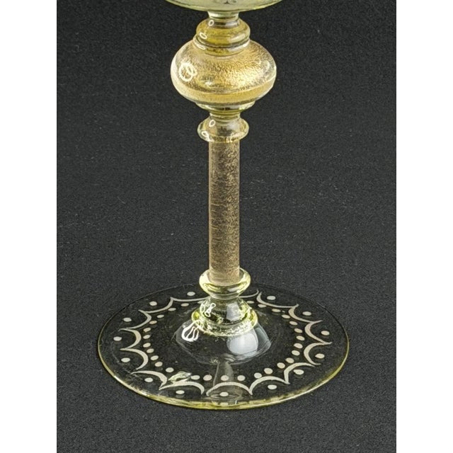 Antique Bohemian Hand-Blown Engraved Goblet with Hunter and Horse, 1830s For Sale - Image 8 of 14