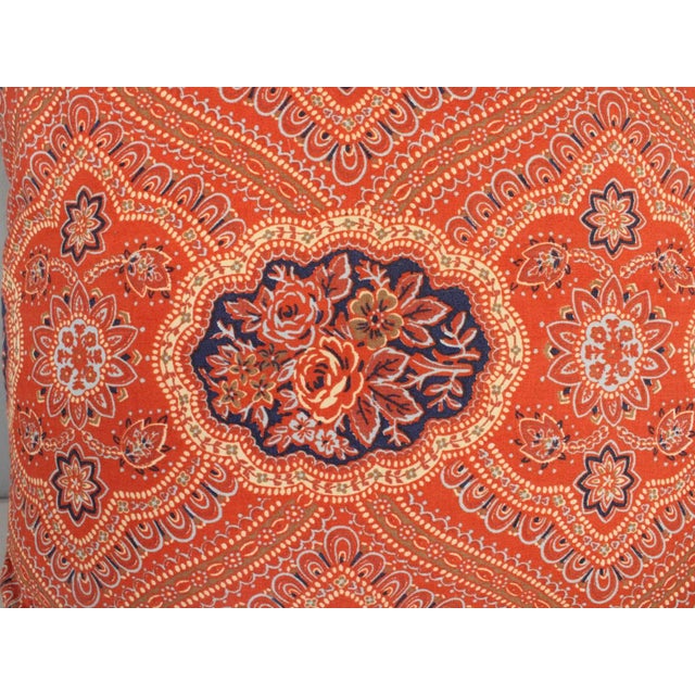 Folk Art Set of 2 Decorative Folk Art Throw Pillows For Sale - Image 3 of 4